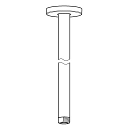 Душевой кронштейн потолочный GROHE Rainshower 296 мм, хром (28492000)