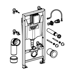 Система инсталляции для унитаза GROHE Rapid SL (38719001)