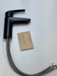 Смеситель для раковины GROHE Eurosmart, S-size, матовый чёрный (324672433/U2), уцененный товар