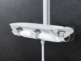 Душевая система с термостатом для настенного монтажа, GROHE Rainshower System SmartControl Mono 360, хром, (26361000)