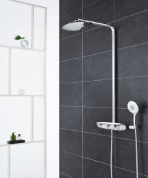 Душевая система с термостатом для настенного монтажа, GROHE Rainshower System SmartControl Mono 360, хром, (26361000)