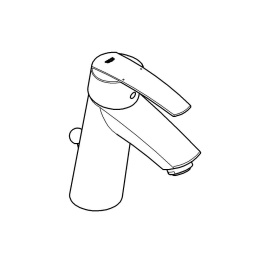 Смеситель для раковины GROHE Start со средним изливом, донный клапан, хром (23455000)