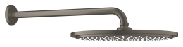 Верхний душ GROHE Rainshower с душевым кронштейном, 1 режим, темный графит матовый, (26066AL0)
