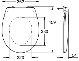 Комплект инсталляции GROHE Rapid SL 3 в 1 с унитазом Bau Ceramic и сиденьем (NW0108)