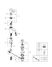 Смеситель для раковины GROHE Eurostyle Cosmopolitan, S-size, хром (2337420E)