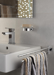 Держатель для полотенца GROHE Essentials Cube двойной, поворотный, хром (40624001)