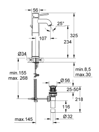 Комплект для ванной GROHE: раковина, смеситель и полка, альпин-белый/хром (NC0011)