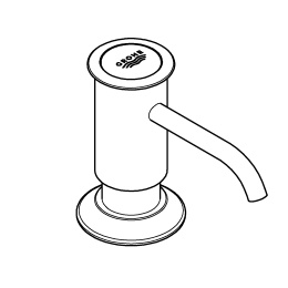 Дозатор жидкого мыла GROHE Authentic, суперсталь (40537DC0)