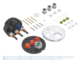 Внешняя часть термостата для душа GROHE Grohtherm SmartControl на 3 потребителя, хром (29121000)