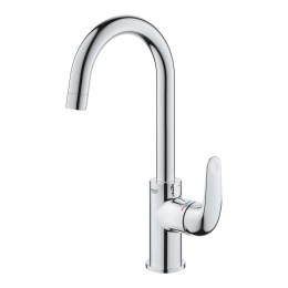 Смеситель для раковины GROHE Euroeco, с донным клапанном, хром (24272001)