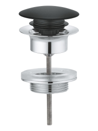 Донный клапан для раковины GROHE, фантомный черный (65807KF0)