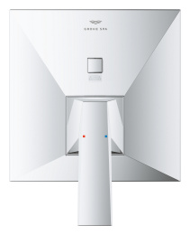 Внешняя часть смесителя для ванны GROHE Allure Brilliant скрытого монтажа на 2 потребителя, квадратная, хром (24279000)