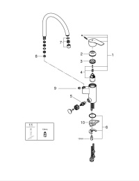 Смеситель для кухни GROHE Eurosmart, хром (31786001)