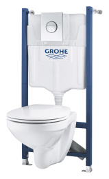 Комплект инсталляции GROHE Solido 4 в 1 с подвесным унитазом и сиденьем (39498000)