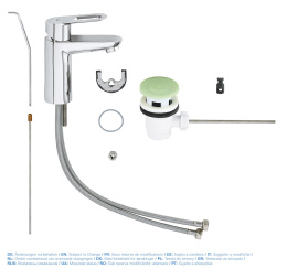 Смеситель для раковины GROHE Start Loop с донным клапаном, хром (23349000)