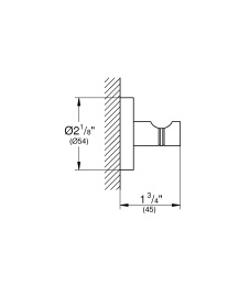 Крючок для халата GROHE Essentials, никель глянец (40364BE1)