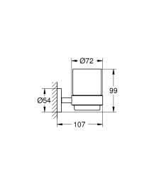 Держатель GROHE Essentials, никель матовый (40369EN1)