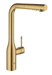Смеситель для кухни GROHE Essence с вытяжным душем, холодный рассвет глянец (30270GL0)
