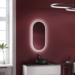 Зеркало с подсветкой Sancos Овал (Oval), 450х900 мм (OV45F)