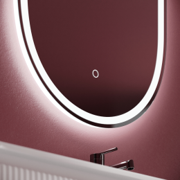 Зеркало с подсветкой Sancos Овал (Oval), 450х900 мм (OV45F)
