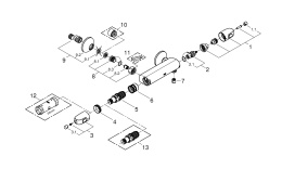 Термостат для душа GROHE Grohtherm 1000, хром (34814003)