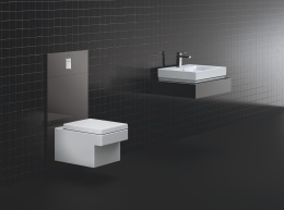 Унитаз подвесной с сиденьем с микролифтом GROHE Cube Ceramic, альпин-белый (NW0038)