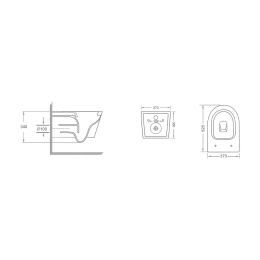 Комплект инсталляции GROHE Solido 38811KF0 с унитазом Aquatek СИРИУС AQ1582T-00 и сиденьем с микролифтом (NW0332)