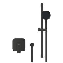 Душевая система GROHE Cubeo со смесителем для душа, черный матовый (1053352430)