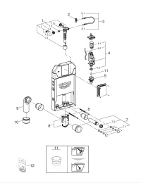 Инсталляционный комплект для унитаза GROHE Uniset slim (39683000)