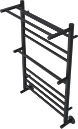 Полотенцесушитель водяной Aquatek Альфа П10 500x800, черный муар AQ RRP1080BL