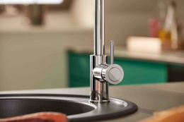 Смеситель для кухни GROHE BauClassic с выдвижной лейкой, хром (30573000)