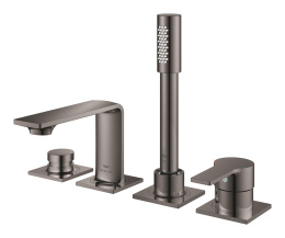 Смеситель для ванны GROHE Allure на 4 отверстия, на край ванны, темный графит глянец (19316A01)