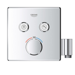 Внешняя часть термостата для душа GROHE Grohtherm SmartControl на 2 потребителя, хром (29125000)