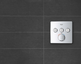 Внешняя часть термостата для душа GROHE Grohtherm SmartControl на 3 потребителя, хром (29126000)