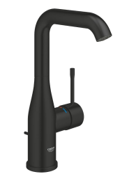Смеситель для раковины GROHE Essence с донным клапаном, L-size, матовый черный (326282431)
