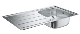 Мойка GROHE из нержавеющей стали с корзинчатым вентилем, K200 45-S 86/50 (31552SD0)