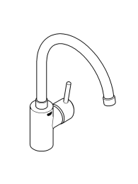 Смеситель для мойки GROHE Concetto, хром (31132001)