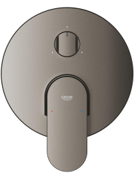 Внешняя часть смесителя для ванны GROHE Plus с переключателем на 3 положения, темный графит матовый (24093AL4)