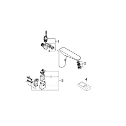 Кран для раковины GROHE Euroeco Cosmopolitan E инфракрасный, без функции смешивания, хром (36274000)