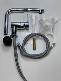 Смеситель для кухни GROHE Minta с вытяжным L-изливом, хром (32168000/U), уцененный товар