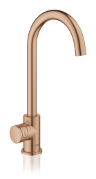 Комплект для кухни GROHE Red Mono II с бойлером M-size, с вертикальным вентилем с C-образным изливом, теплый закат матовый (30085DL1)