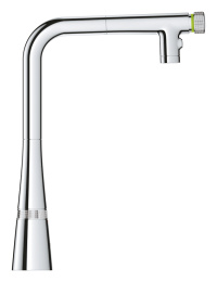Смеситель для кухни GROHE Zedra SmartControl с вытяжным изливом 2jet, хром (31886000)