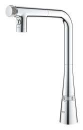 Смеситель для кухни GROHE Zedra SmartControl с вытяжным изливом 2jet, хром (31886000)