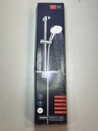 Душевой гарнитур GROHE Tempesta Cube 110 с мыльницей, 3 режима струи, душевая штанга 600 мм, 7,4 л/мин, хром (27576003/U), уцененный товар