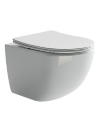 Подвесной унитаз Ceramicanova Форма безободковый, белый (CN3009)