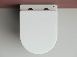 Подвесной унитаз Ceramicanova Форма безободковый, белый (CN3009)