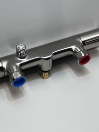 Душевая система GROHE Euphoria System 310 с термостатом для душа, суперсталь (26075DC0/U), уцененный товар