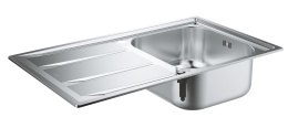 Мойка GROHE из нержавеющей стали с корзинчатым вентилем, оборачиваемая K400 45 -S 86/50 1.0 (31566SD0)