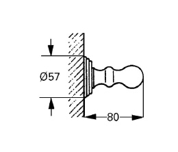 Крючок для халата GROHE Sinfonia, хром (40052000)