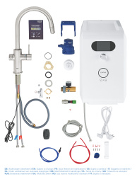 Смеситель для кухни GROHE Blue Professional, Wi-Fi, суперсталь (31325DC2)